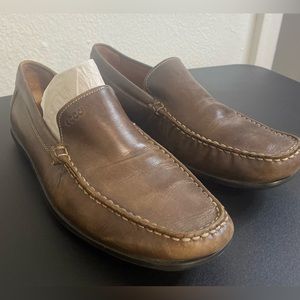 ECCO Men’s genuine leather slip on moccasins size 43/ US 9-9.5